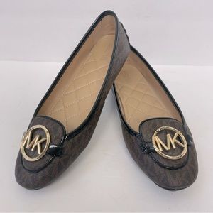 Michael Kors Lillie Logo Moccasin Flats 6.5